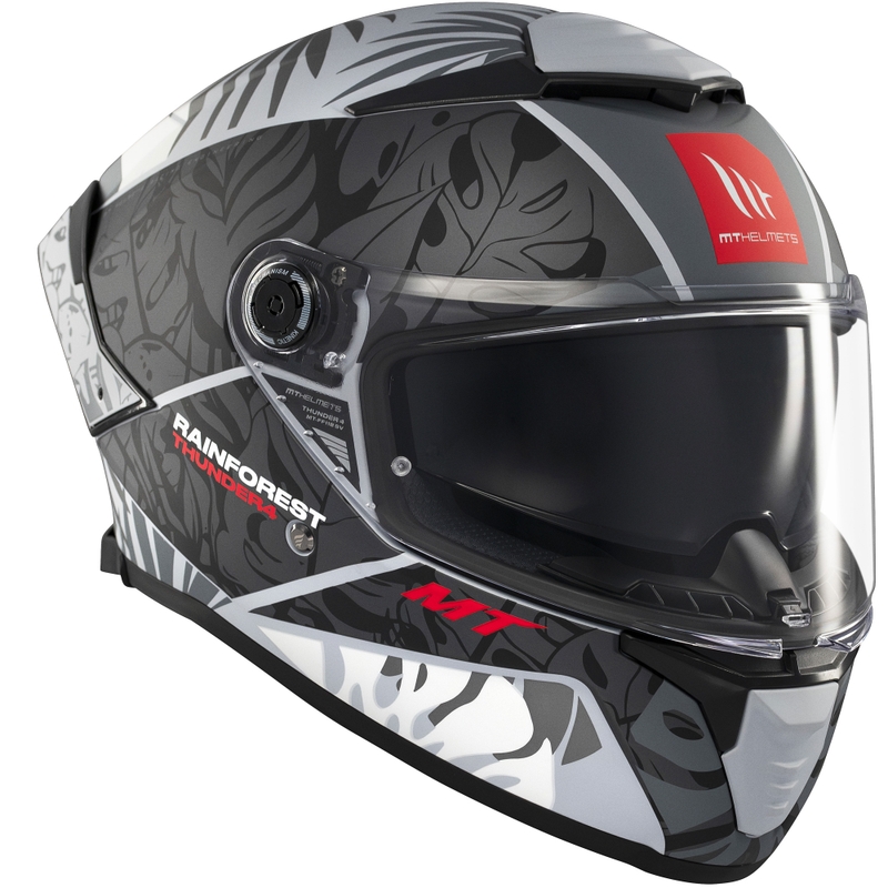 Casco integral de moto MT Thunder 4 SV Rainforest negro-blanco