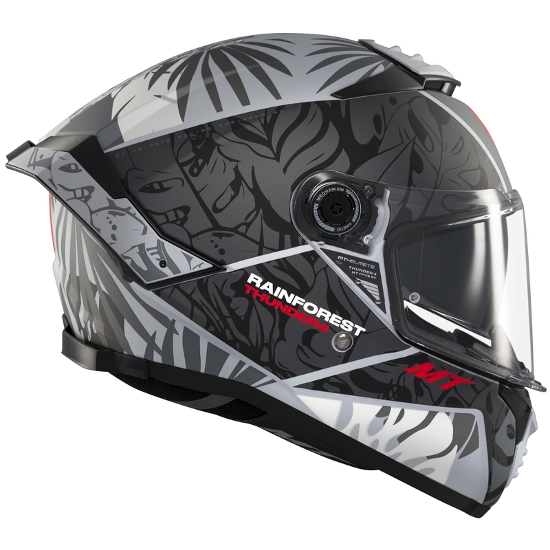 Casco integral de moto MT Thunder 4 SV Rainforest negro-blanco