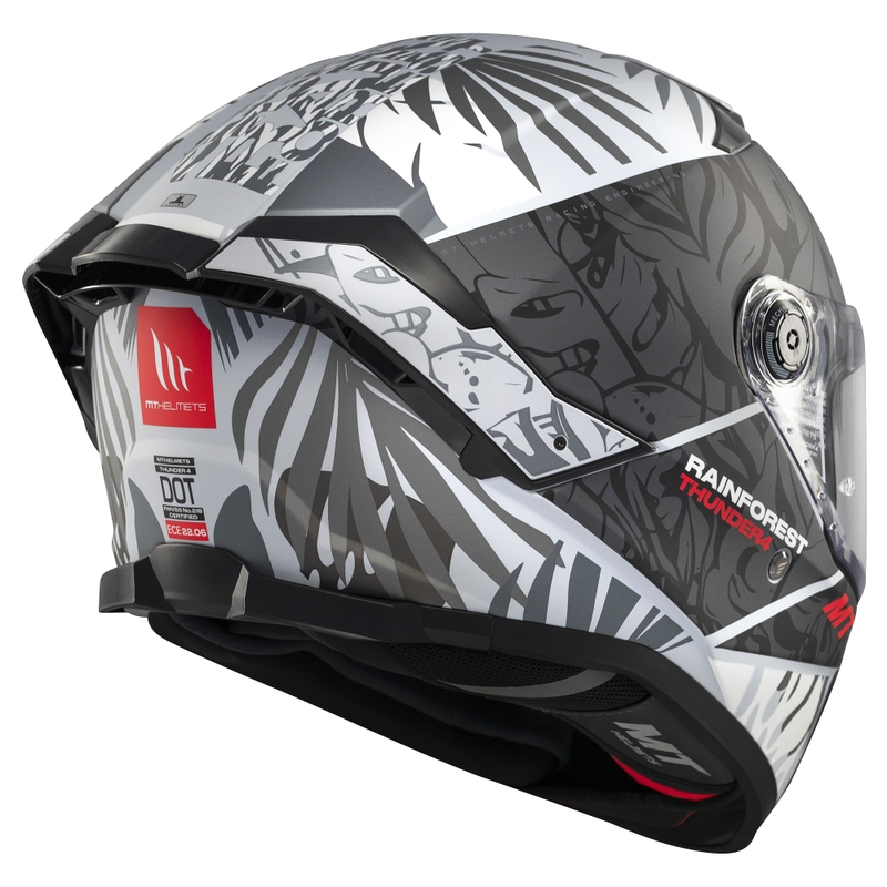 Casco integral de moto MT Thunder 4 SV Rainforest negro-blanco