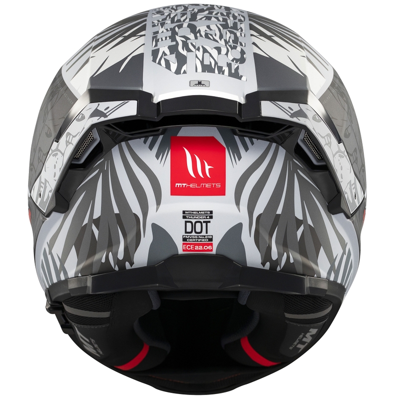 Casco integral de moto MT Thunder 4 SV Rainforest negro-blanco