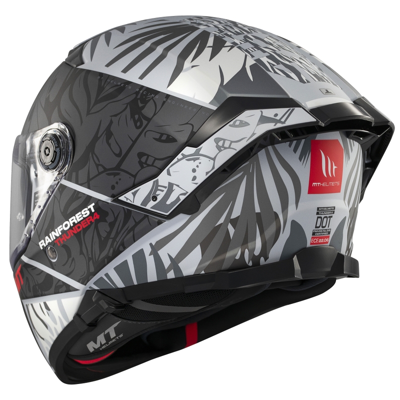 Casco integral de moto MT Thunder 4 SV Rainforest negro-blanco