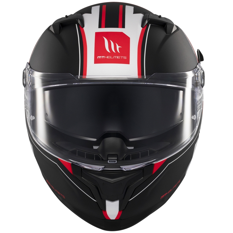 Casco de moto integral MT Braker SV Charm negro mate-blanco