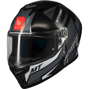 Casco de moto integral MT Stinger 2 Tron negro-gris