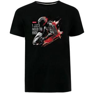 Camiseta Motozem Solo necesito conducir negra