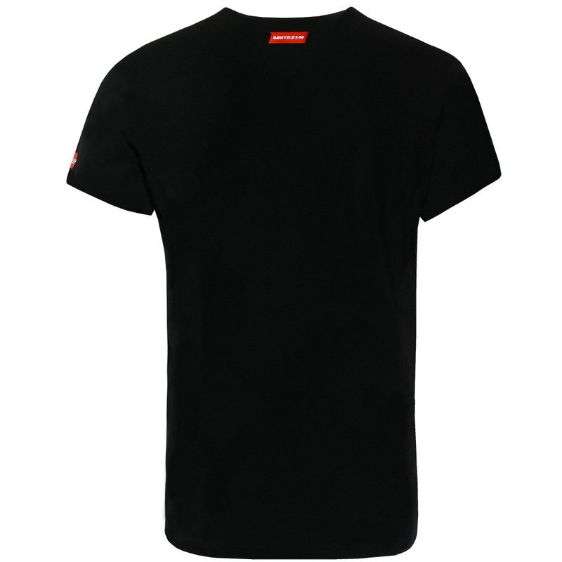 Camiseta MotoZem Solo necesito conducir negra