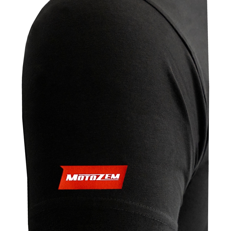Camiseta MotoZem Solo necesito conducir negra