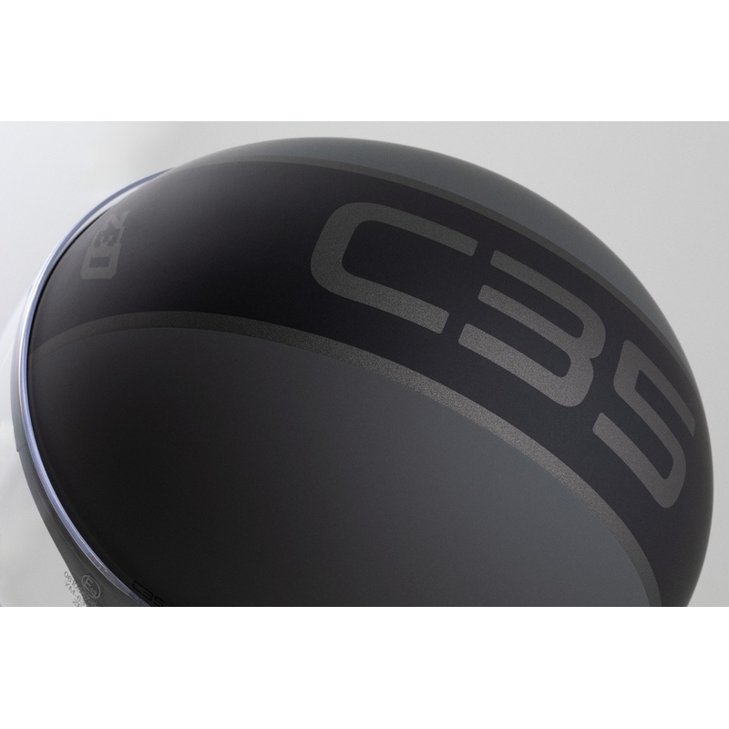 Casco abierto ZED C35 gris-negro mate