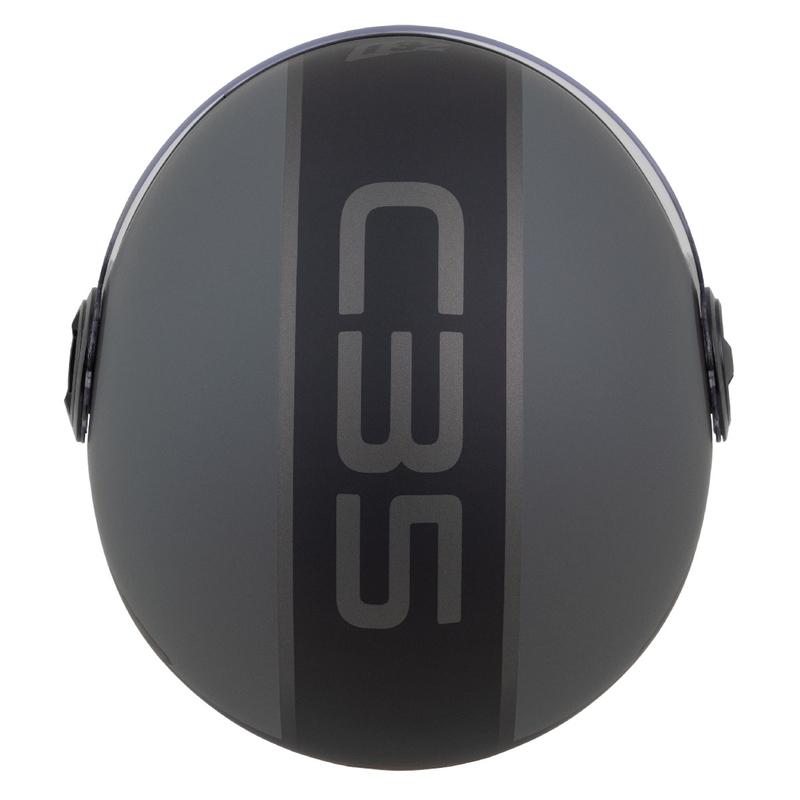 Casco abierto ZED C35 gris-negro mate