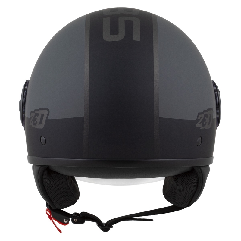 Casco abierto ZED C35 gris-negro mate