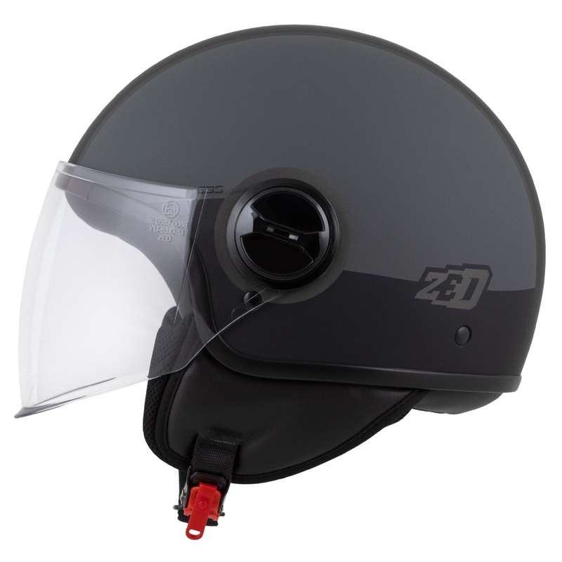 Casco abierto ZED C35 gris-negro mate
