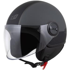 Casco abierto ZED C35 gris-negro mate