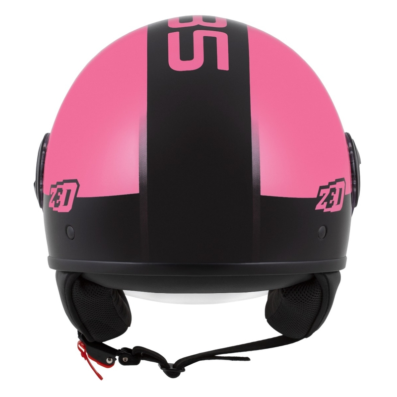 Casco abierto ZED C35 rosa-negro