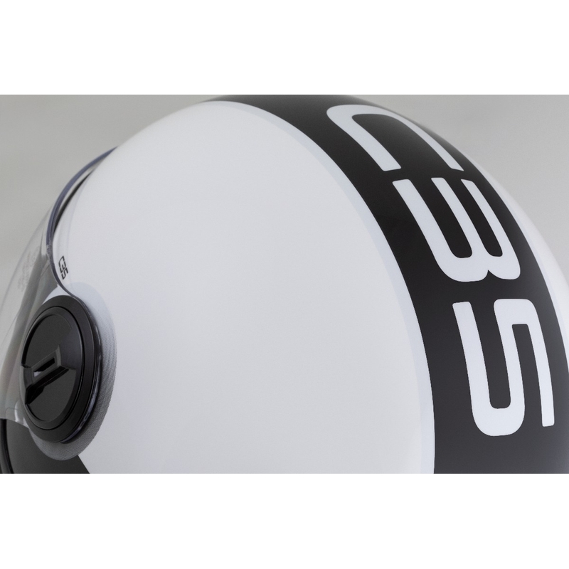Casco abierto ZED C35 blanco-negro