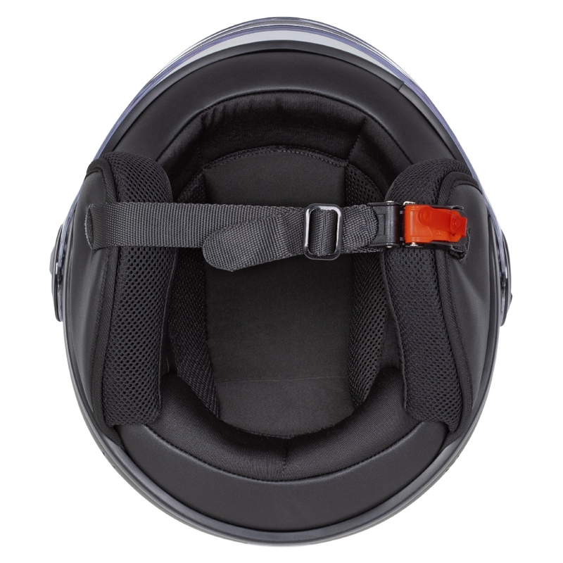 Casco abierto ZED C35 blanco-negro