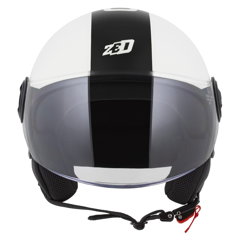 Casco abierto ZED C35 blanco-negro
