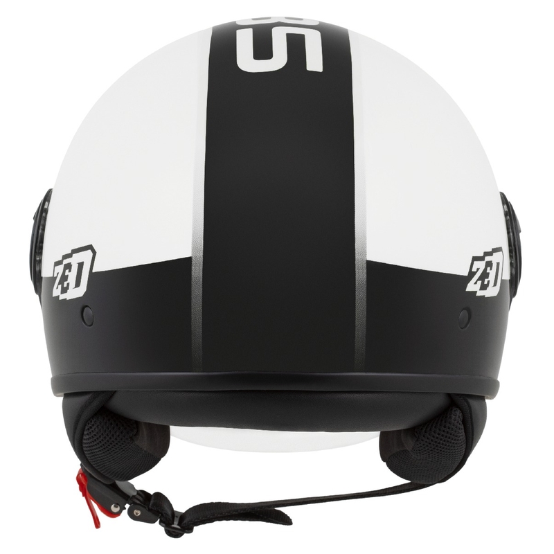 Casco abierto ZED C35 blanco-negro