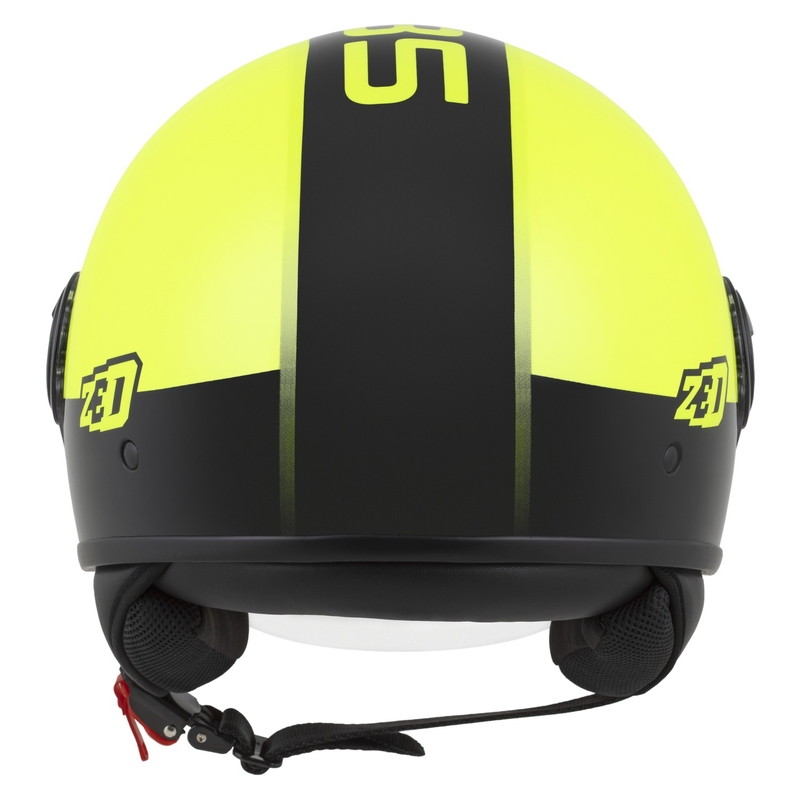 Casco abierto ZED C35 amarillo fluo-negro