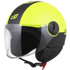 Casco abierto ZED C35 amarillo fluo-negro