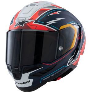 Casco integral para motocicleta Alpinestars Supertech R-10 Limited Edition Pedro Acosta azul mate, rojo y blanco