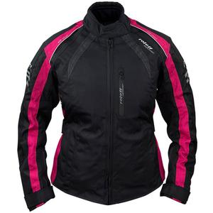 Chaqueta de moto para mujer Roleff Venedig negra y rosa