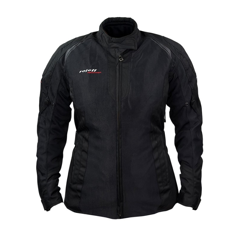 Chaqueta de moto para mujer Roleff Mesh negra