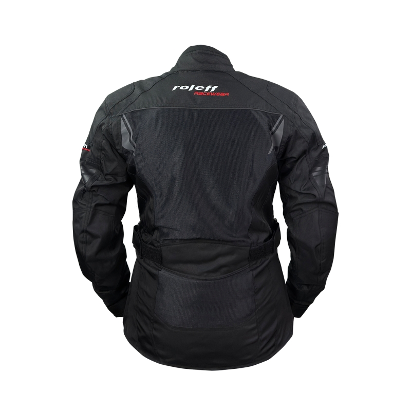 Chaqueta de moto para mujer Roleff Mesh negra