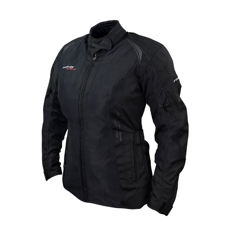 Chaqueta de moto para mujer Roleff Mesh negra