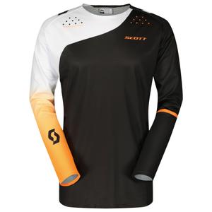 Camiseta de motocross SCOTT Podium Pro negra-naranja