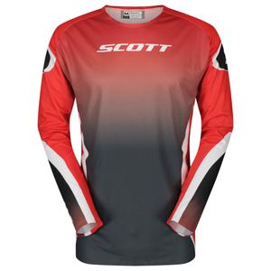 Camiseta de motocross Scott Podium Pro roja y negra