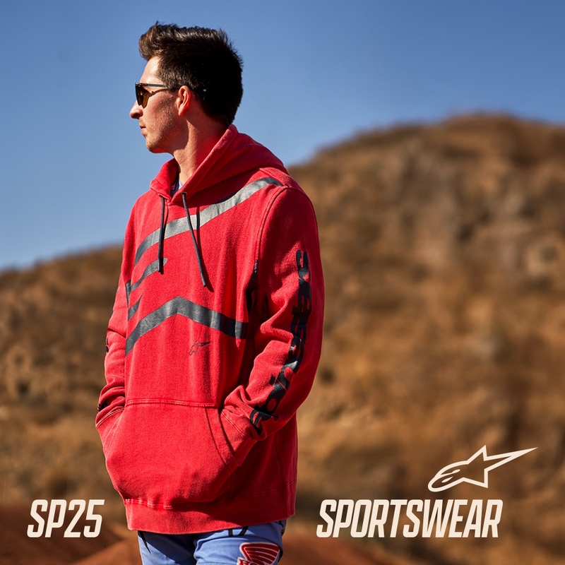 Sudadera con capucha Alpinestars Unbound roja