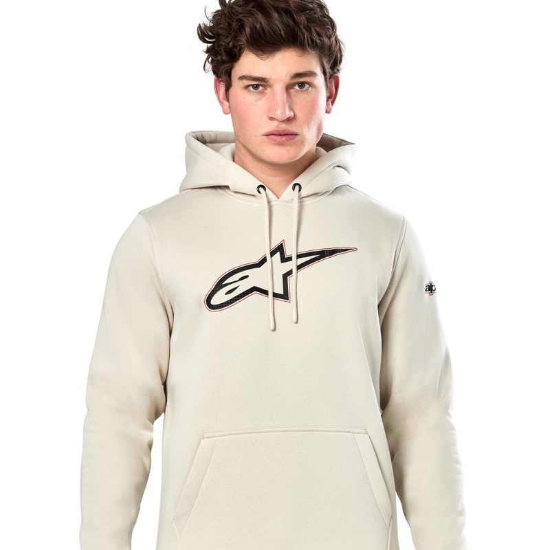 Sudadera con capucha Alpinestars Insignia en color blanco hueso