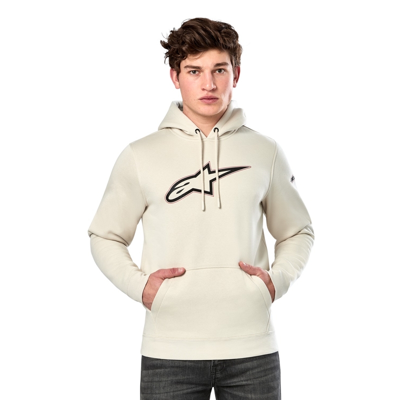 Sudadera con capucha Alpinestars Insignia en color blanco hueso