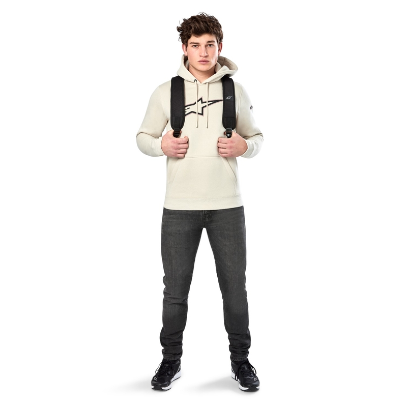 Sudadera con capucha Alpinestars Insignia en color blanco hueso
