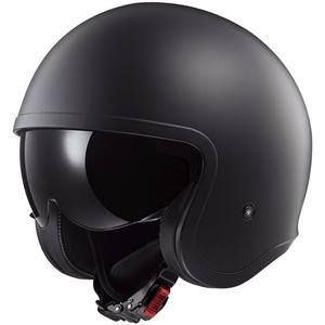 Casco de moto abierto LS2 OF599 Spitfire II Solid negro mate