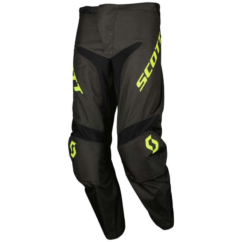 Pantalones de motocross SCOTT Compete negro-amarillo fluo