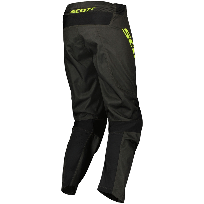 Pantalones de motocross SCOTT Compete negro-amarillo fluo