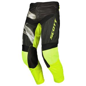 Pantalones de motocross SCOTT EVO Dirt negro-amarillo fluo