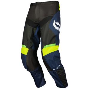 Pantalones de motocross SCOTT EVO Race morado-amarillo fluo