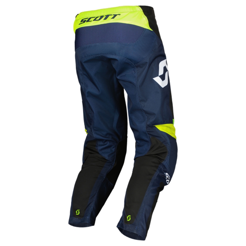 Pantalones de motocross SCOTT EVO Race morado-amarillo fluo