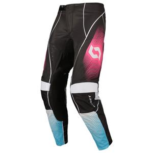 Pantalones de motocross SCOTT Podium PRO azul-rosa
