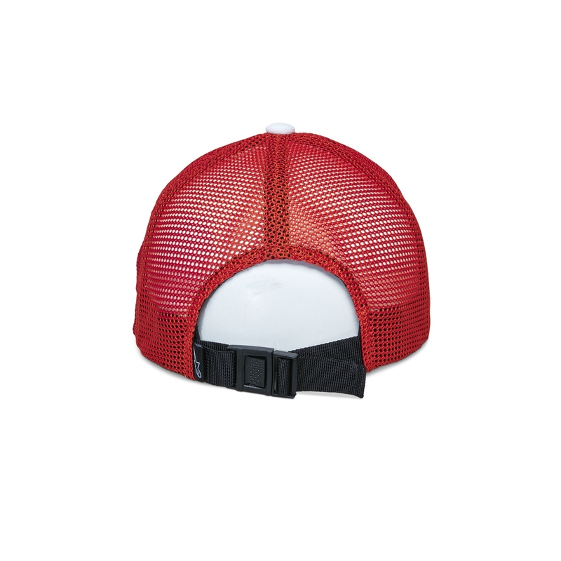 Gorra de camionero Alpinestars Vital en color blanco, marrón, rojo y naranja