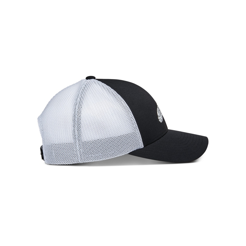 Gorra de camionero Alpinestars Terolithic negra y blanca