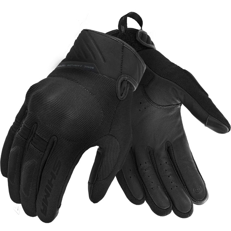 Guantes de moto para mujer Shima Sonic negros