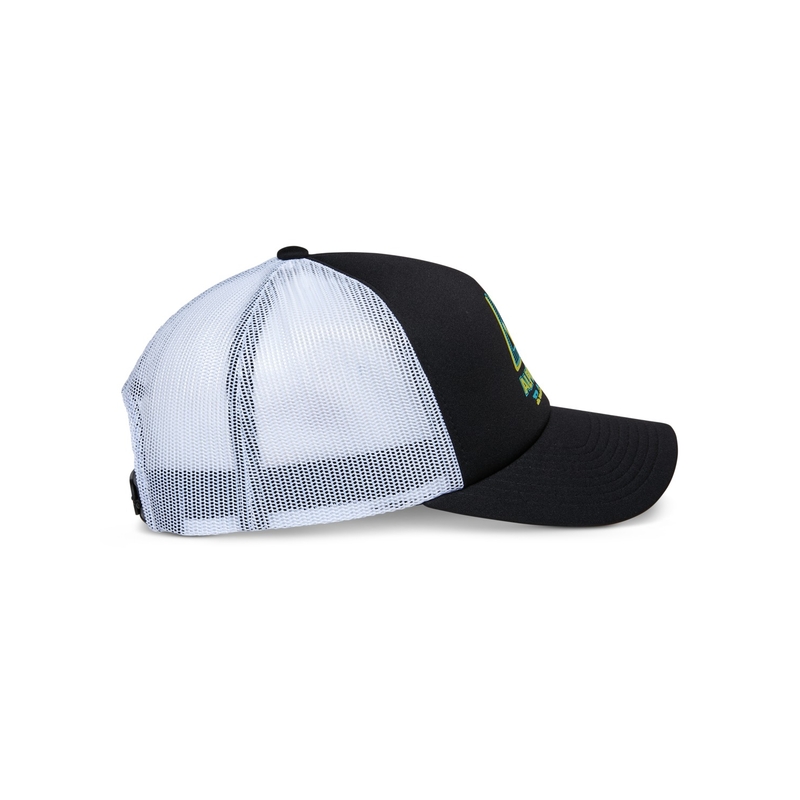 Gorra de camionero Alpinestars Ayess negra y blanca