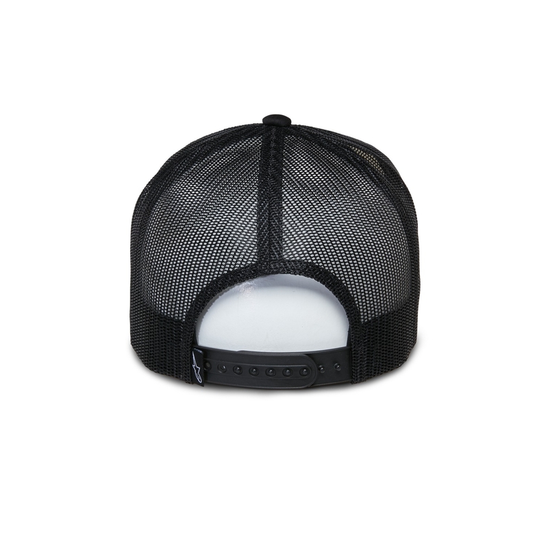 Gorra de camionero Alpinestars Ayess en blanco y negro