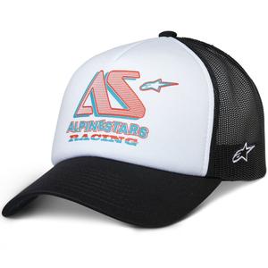 Gorra de camionero Alpinestars Ayess en blanco y negro