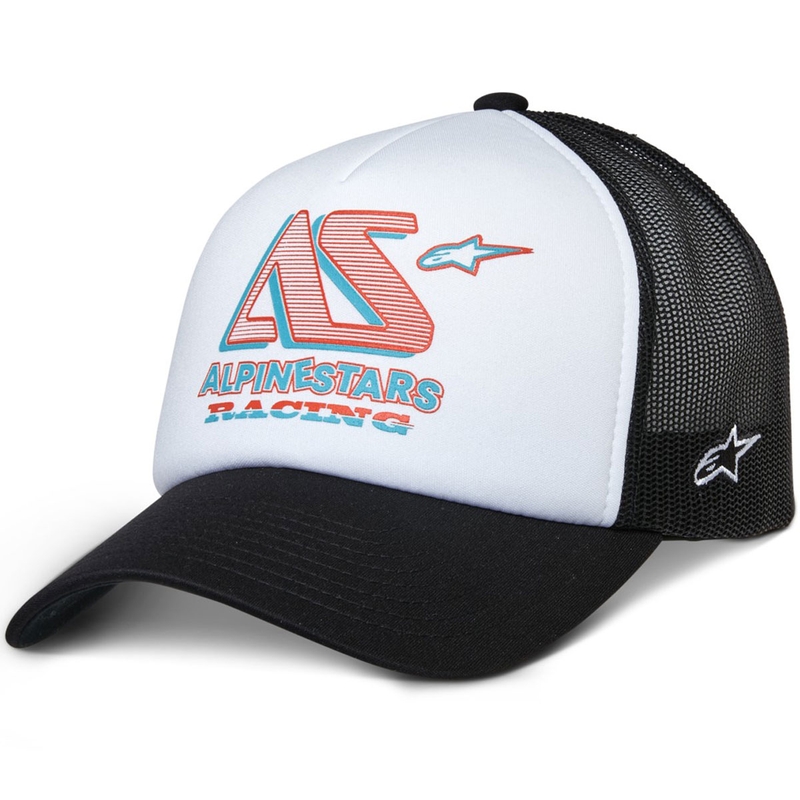 Gorra de camionero Alpinestars Ayess en blanco y negro