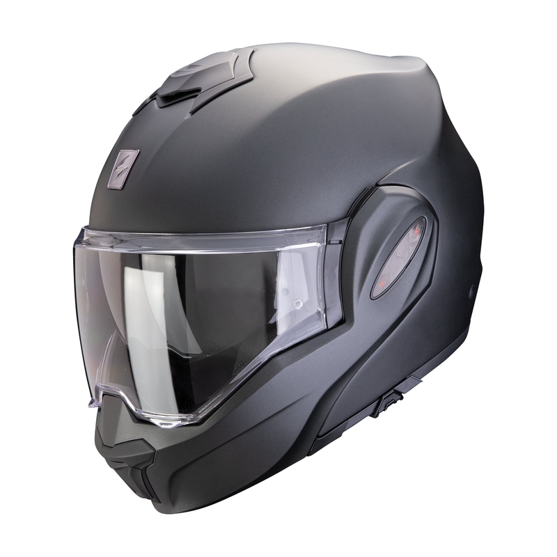 Casco abatible Scorpion EXO-TECH EVO PRO SOLID negro perla mate - II. calidad