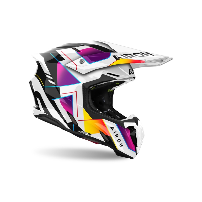 Casco de motocross Airoh Twist 3 Rainbow 2024 brillante - II. calidad