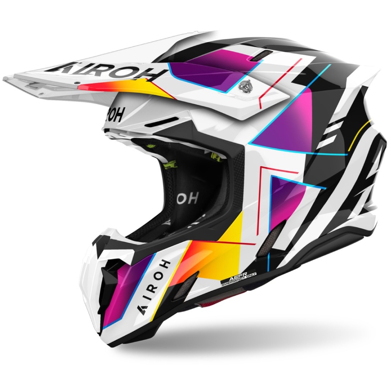 Casco de motocross Airoh Twist 3 Rainbow 2024 brillante - II. calidad